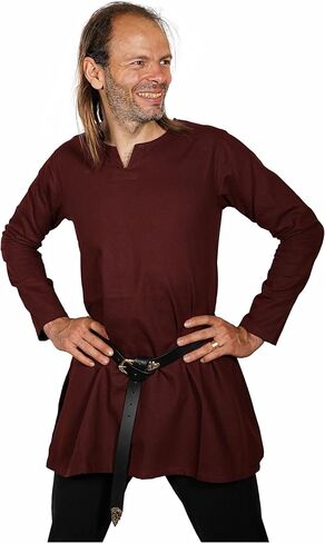 Mythrojan "Raider" Canvas Tunic 100 ٪ Cotton Meding Viking Knight SCA LARP in Kuwait