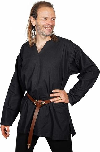 Mythrojan "Raider" Canvas Tunic 100 ٪ Cotton Meding Viking Knight SCA LARP in Kuwait