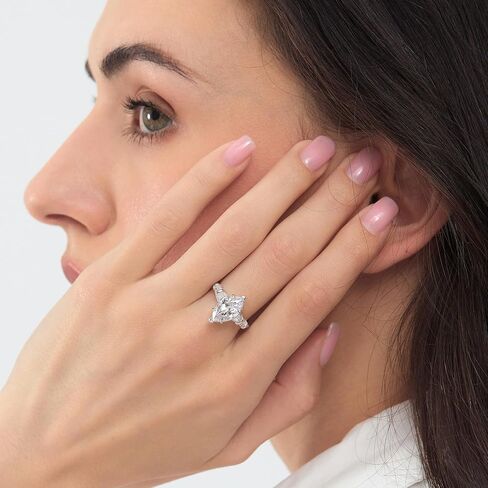 Michooyel 6ct Marquise Engagement Ring Cubic Zirconia Wedding Promise Ring 925 Sterling Silver Wedding Band For Women in Saudi Arabia