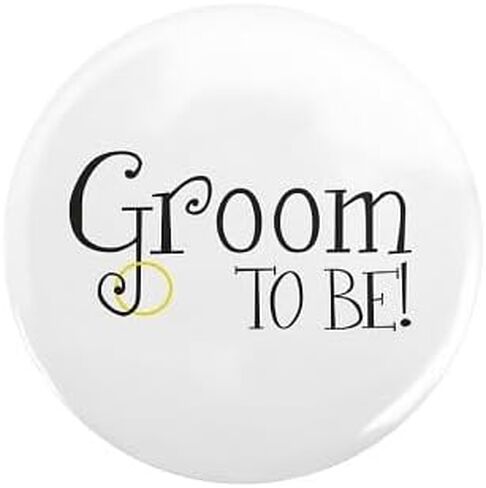 زر CafePress Groom To Be مقاس 2.25 سم، زر دائري بظهر خلفي in Kuwait