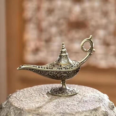 1 قطعة مبخرة معدنية عتيقة زخرفة سطح المكتب ديكور المنزل هدية مبخرة على الطراز العربي in Saudi Arabia