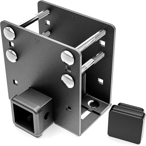 RV Bumper 2" Tow Hitch, 3500 LBS Capacity Trailer Hitch Receiver Fits 2 inch to 4 inch Rear Bumper Beams, Towing Hitch Adapter Openning for Cargo Carrier Bike Racks Ball Mounts RV Tire Carrier in Kuwait