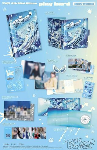 TWS play hard الألبوم المصغر الرابع [إصدار وضع التشغيل] Photobook + CD + 2 Photocard + Postcard + Poster + Bookmark (OVERDRIVE) in Saudi Arabia