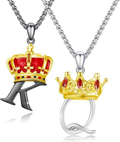 OHAYOO Key and Lock Couple Necklace Set 925 Sterling Silver Couple Sisters Matching Necklace Couple Jewelry Gift for Girlfriend and Boyfriend in Saudi Arabia