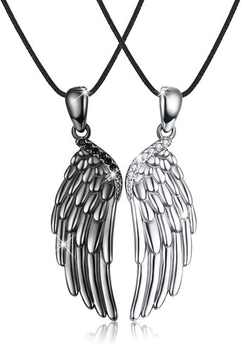 Ohayoo Key and Lock Doin Necklace مجموعة 925 شقيقات فضية من الفضة الاسترليني مطابقة لقلادة هدية المجوهرات لصديقتها وصديقها in Kuwait