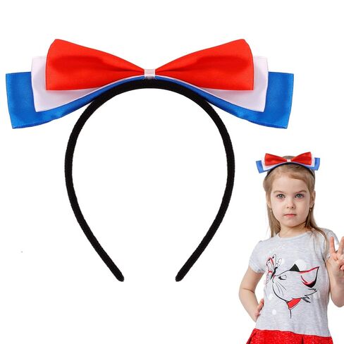 4th of July Headband for Women Girls Fourth of July Decorations Red White Blue Flag Stars Headband in Saudi Arabia