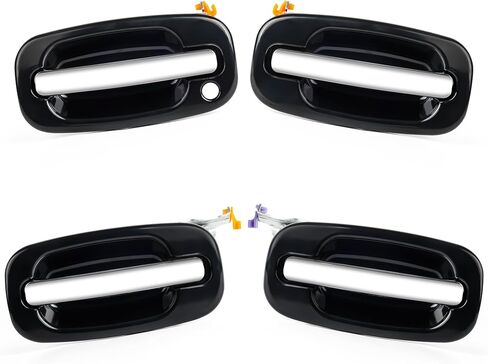 Exterior Door Handle Front Passenger Side Replacements for 02-06 Cadillac Escalade, Silverado 1500 2500 3500, GMC Yukon Sierra Tahoe Avalanche Suburban, 15034986 in Kuwait
