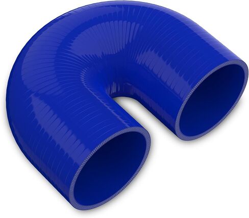 Endure ID 4" (102mm), 180 Degree U Bend Shape Elbow Silicone Hose, 102mm Length, 4-Ply Reinforced, High-Temp Silicone Coupler for Engine, Turbo, Intake, Intercooler – Blue in Kuwait