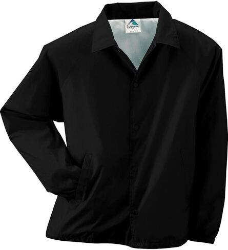 Augusta Sportswear Lined Nylon Coach's Jacket, XL, Black in Saudi Arabia