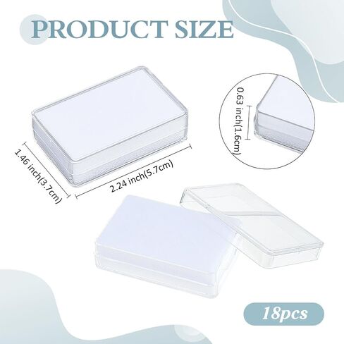 PH PandaHall Gemstone Display Box 18pcs Loose Diamond Storage Box Gem Display Case Small Jewelry Organizer Container with White Sponge for Rhinestone Crystal Small Item Beads,2.2x1.4x0.6 Inch in Saudi Arabia
