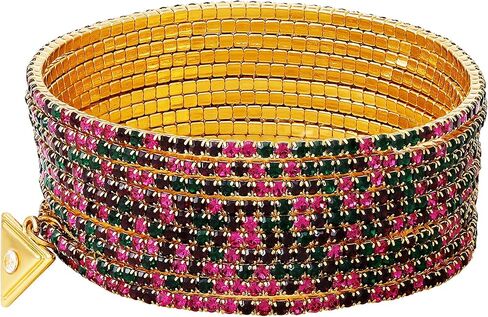 مجموعة أساور مطاطية فوشيا متعددة الألوان من GUESS مكونة من 10 قطع in Saudi Arabia