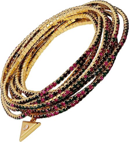 مجموعة أساور مطاطية فوشيا متعددة الألوان من GUESS مكونة من 10 قطع in Saudi Arabia