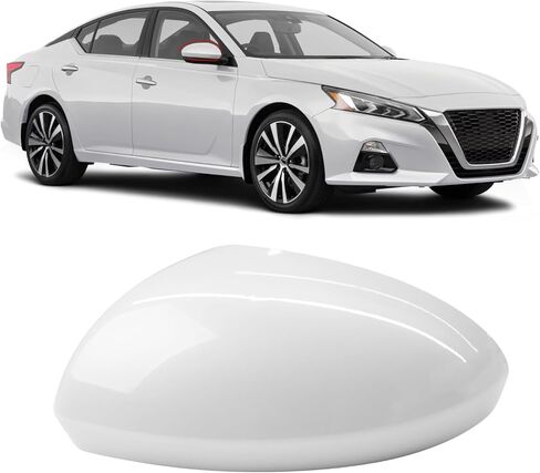 Moonlinks متوافق مع Nissan Altima 2019 2020 2021 2022 2023 2024 استبدال غطاء المرآة الجانبية اليمنى ، خارجي أسود لامع يميني يمين الباب الخلفي. in Saudi Arabia