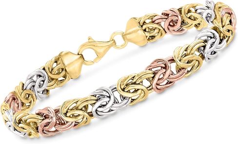Ross-Simons 14kt سوار Byzantine Tri Tri-Colored in Saudi Arabia