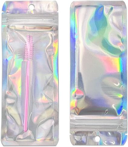 MITOB 1000 Pack Clear Mylar Bags 2.36x5.9 inch Resealable Zipper Self Seal Clear Plastic Aluminum Foil Bag Flat Heat Sealable Small Food Storage Bags for Party Favor Pouch with Tear Notch Hang Hole in Saudi Arabia