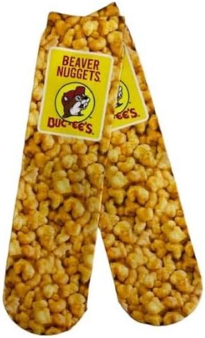 Buc-ee's Black Crew Socks & No Show Tie Dye Socks - Unisex Cute Quirky Funny Colorful Novelty Animal Socks Classic Design Gifts for Men and Women (One Size Fits Most) in Saudi Arabia