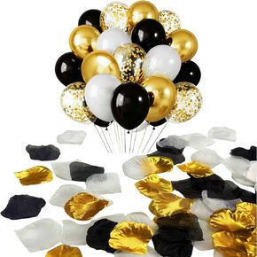 Purple Rose Petals 1500 pcs Artificial Flower Petals & 20 pcs Balloons Set for Valentine's Day, Birthday, Wedding, Party, Graduations, Purple Petals, Silk Rose Petals and Balloons Kit (Purple) in Saudi Arabia