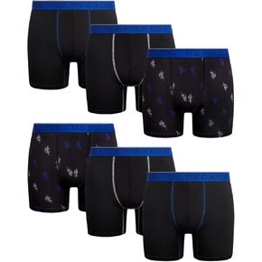 U.S. Polo Assn. Men's Underwear - Casual Stretch Boxer Briefs (6 Pack) in Kuwait