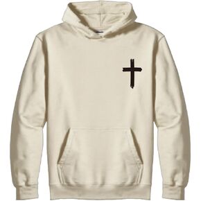 TQUEQRW Christian Sweatshirts for Men Christ Cross Pullover Hoodie Inspirational Faith Graphic Long Sleeve Sweatshirt in Kuwait