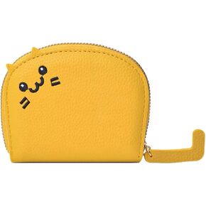 Pretty Fancy Jewels Cute Cat Small Wallet For Women– Small Zipper Pouch with Ears, Faux Leather Mini Card Holder Wallet (Orange) in Saudi Arabia