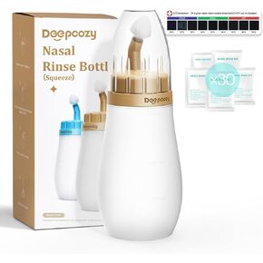 Fathers Day Gifts, Electric Nasal Irrigation System Nasal Rinse with 30 Salt Packets, Sinus Rinse Machine, Nose Cleaner for Sinus Adult, Nasal Flush Congestion & Running Nose Relief Auto-Clean in Kuwait