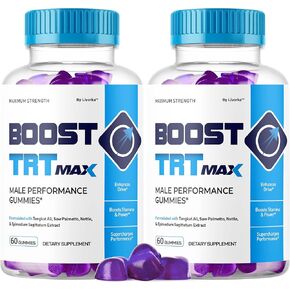 (2 Pack) Boost TRT Max - Official Boost TRT Max Gummies for Men Advanced Natural Formula, BoostTRT Max Male Gummies for Maximum Performance & Support for Overall Wellness, Booster TRT Max for 2 Months in Saudi Arabia