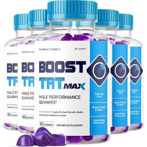 (2 Pack) Boost TRT Max - Official Boost TRT Max Gummies for Men Advanced Natural Formula, BoostTRT Max Male Gummies for Maximum Performance & Support for Overall Wellness, Booster TRT Max for 2 Months in Kuwait