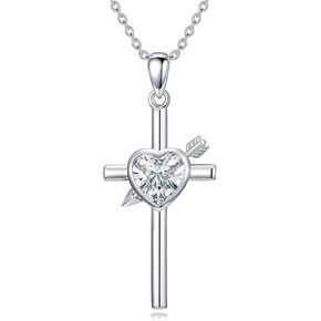 Christmas Gifts for Her 925 Sterling Silver Faith Pendant Necklace for Women 18 inches in Kuwait