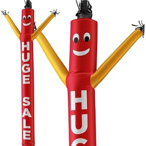 LookOurWay Air Dancers Inflatable Tube Man Attachment - 20 Feet Tall Wacky Waving Inflatable Dancing Tube Guy for Business Promotion (Blower Not Included) - Now Open in Kuwait