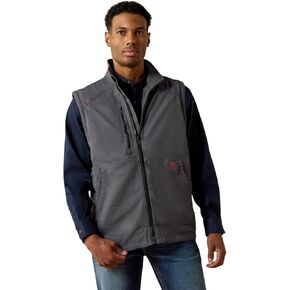 ARIAT Mens Mns Fr Dralht Strch Cnvs Ins Vst Irn Gry Vest, Iron Gray, Large Tall US in Saudi Arabia