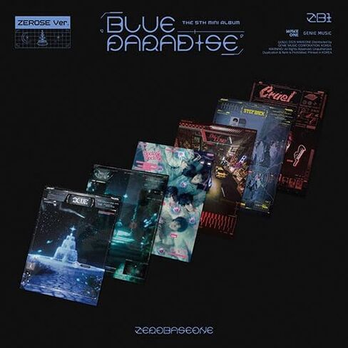 ZEROBASEONE - الألبوم المصغر الخامس [BLUE PARADISE] (الإصدار ZEROSE) (عشوائي 1 من 9) 1ea + بطاقة صور رسمية حصرية (عشوائي 1 من 9) 1ea in Kuwait