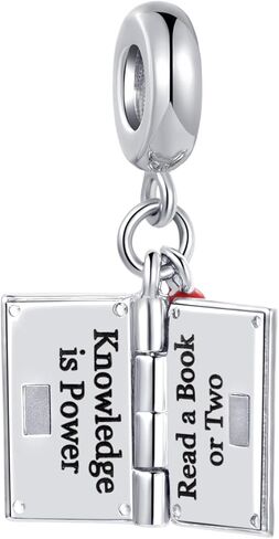 LSxAB I Love Reading Book Charm Compatible with Pandora Charms Bracelets for Women Birthday Gifts in Saudi Arabia