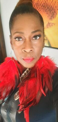 Luxurious Red Feather Dangle Earrings - Extra Long Statement Jewelry, Christmas & New Year's Eve Party Accessory in Saudi Arabia