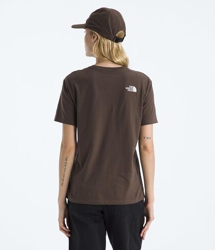 تي شيرت نسائي بأكمام قصيرة بنصف قبة من The North Face - تي شيرت برسومات الشعار الكلاسيكي، نسيج قطني ناعم in Kuwait