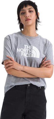 تي شيرت نسائي بأكمام قصيرة بنصف قبة من The North Face - تي شيرت برسومات الشعار الكلاسيكي، نسيج قطني ناعم in Kuwait
