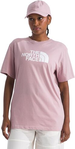 تي شيرت نسائي بأكمام قصيرة بنصف قبة من The North Face - تي شيرت برسومات الشعار الكلاسيكي، نسيج قطني ناعم in Kuwait