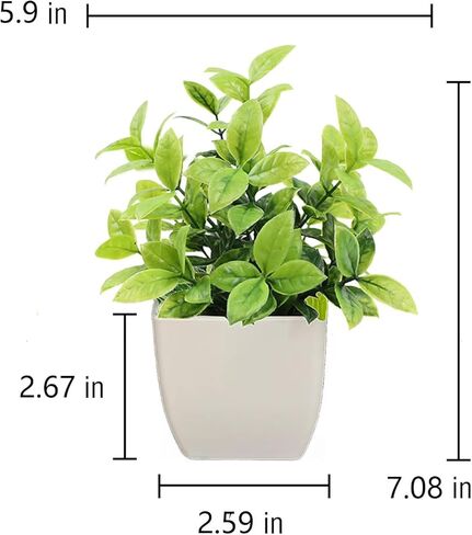 1 Pack Fake Plants Small Artificial Plants Indoor Greenery Potted for Home Decor Office Desk Table Room Farmhouse Bathroom Decor in Saudi Arabia