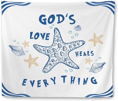 Mcehtle Abstract Daisy Floral Christian Tapestry, Bible Verse Wall Tapestries, Isaiah 40:8 Religious Scripture Wall Hanging Decor for Bedroom Living Room Home Office Church, 50x60 Inch in Saudi Arabia