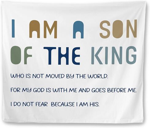 Mcehtle Abstract Daisy Floral Christian Tapestry, Bible Verse Wall Tapestries, Isaiah 40:8 Religious Scripture Wall Hanging Decor for Bedroom Living Room Home Office Church, 50x60 Inch in Saudi Arabia