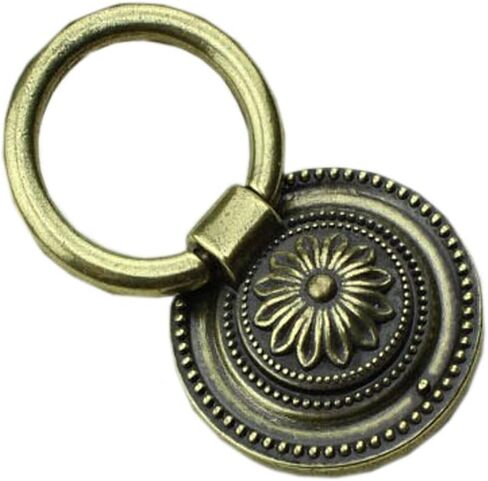 1.85 in. Vintage Pastoral Antique Zinc Alloy Drawer Handles Pulls & Knobs Brown - Set of 4 in Saudi Arabia