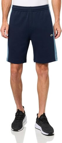 Lacoste Men's Men Fit Strate Colorblock Shorts ، Off White ، Maroon ، & Clay ، XX-Large in Saudi Arabia