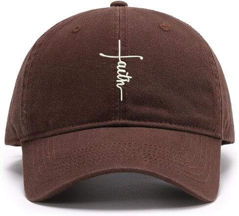 Men's Baseball Caps Embroidered Jesus Cross Washed Cotton Vintage Caps in Saudi Arabia