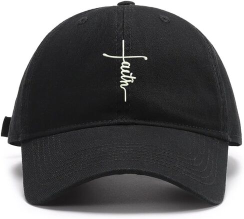 Men's Baseball Caps Embroidered Jesus Cross Washed Cotton Vintage Caps in Saudi Arabia