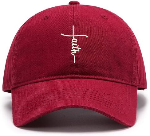 Men's Baseball Caps Embroidered Jesus Cross Washed Cotton Vintage Caps in Saudi Arabia