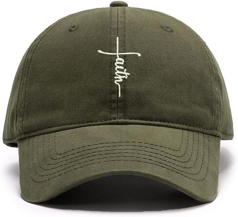 Men's Baseball Caps Embroidered Jesus Cross Washed Cotton Vintage Caps in Saudi Arabia