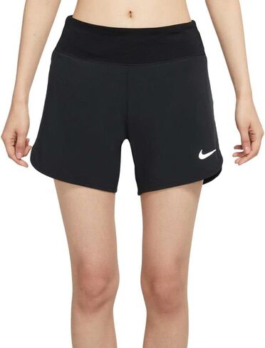 Nike New Womens Eclipse قصير من القماش المنسوج القابل للتمدد، صغير أسود in Saudi Arabia