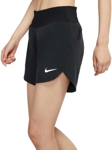 Nike New Womens Eclipse قصير من القماش المنسوج القابل للتمدد، صغير أسود in Saudi Arabia