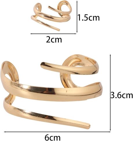 14K Gold Plated Chunky Bangle Bracelets for Women, Open Adjustable Wide Stackable Waterdrop Bracelet and Ring Jewelry Gift in Saudi Arabia