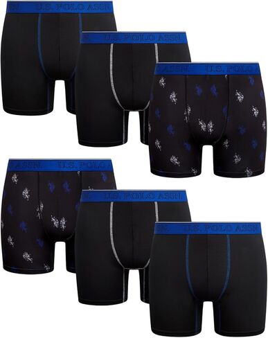 U.S. Polo Assn. Men's Underwear - Casual Stretch Boxer Briefs (6 Pack) in Kuwait