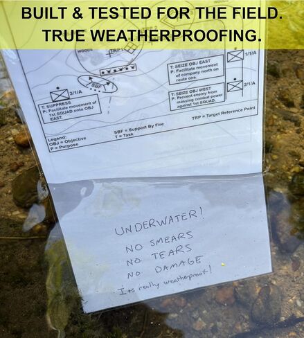 Waterproof Army Operations Order Shell | Laminated OPORD Template | for Platoon and Squad Leaders in Saudi Arabia